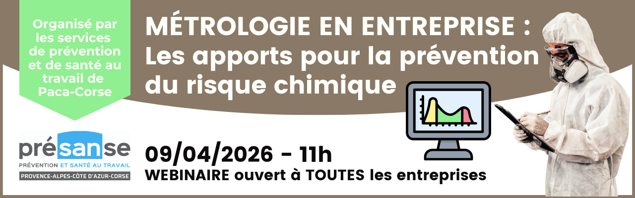 Webinaire "Métrologie en entreprise : les apports pour la prévention du risque chimique"