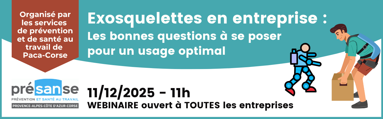 Webinaire "Exosquelettes en entreprise : les bonnes questions à se poser"